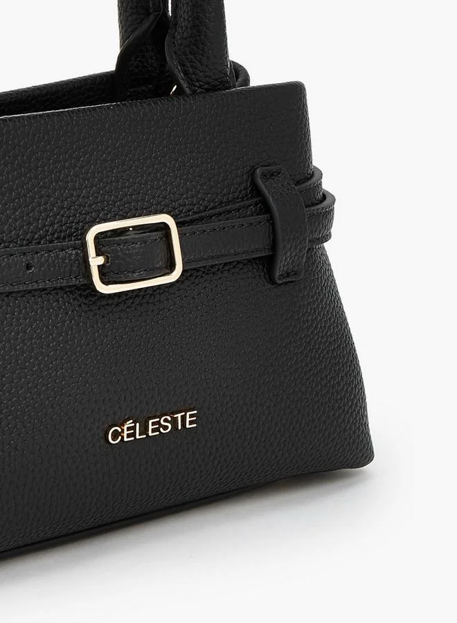 Celeste BLACK Celeste Grainy Pu Totes for Women | Best Price UAE